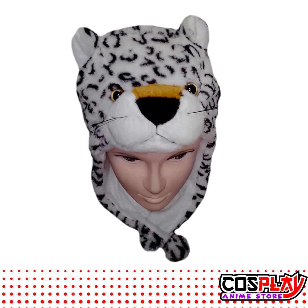 Gorro Animales Felpa / Personajes Tigre Blanco