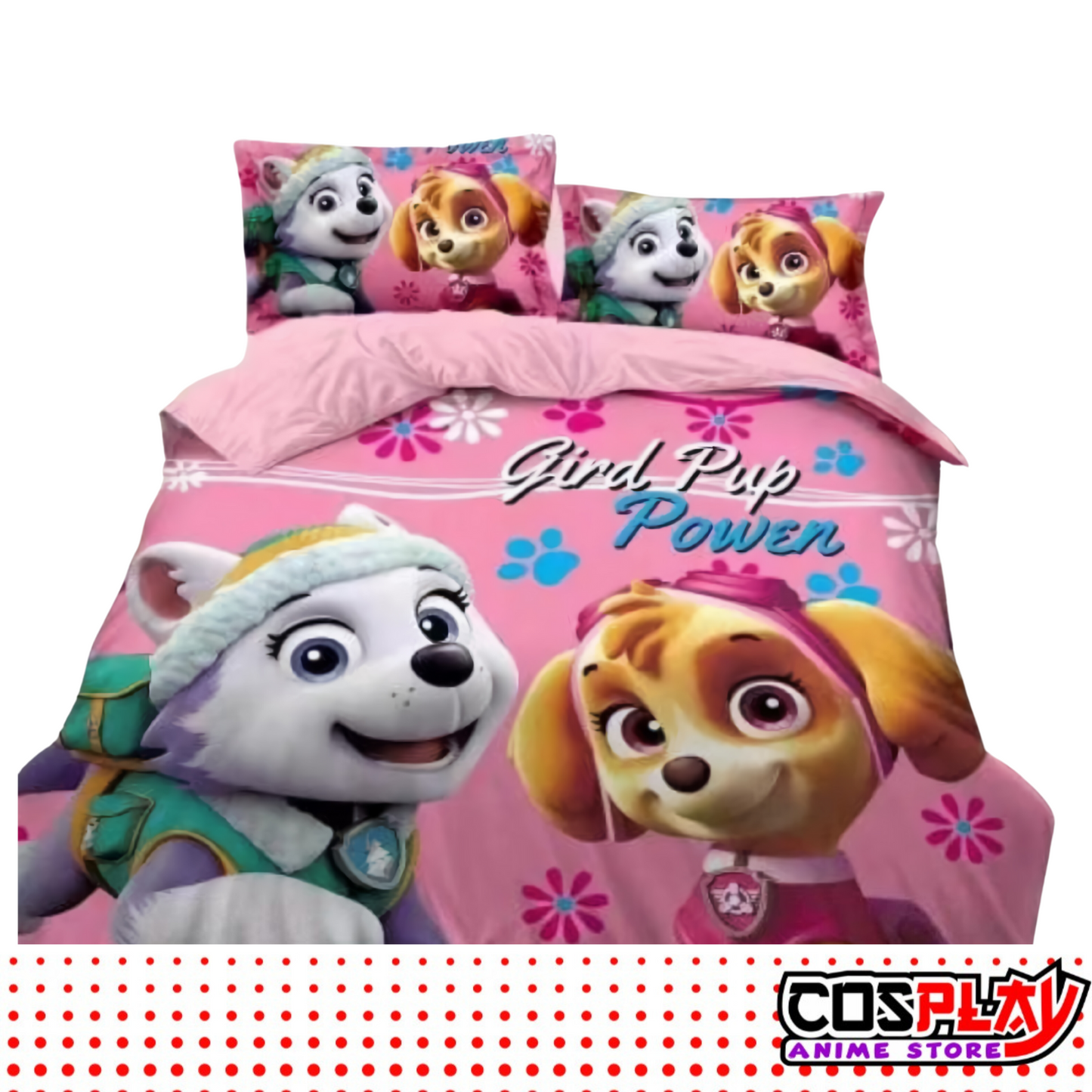 Acolchados Infantiles -Everest y Skye - Paw Patrol Forrados En Corderito