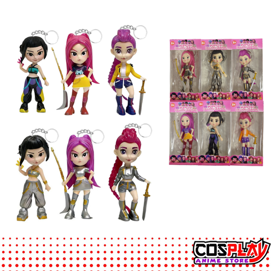 Llavero Guerreras Kpop - Demon Hunters En Caja Colección