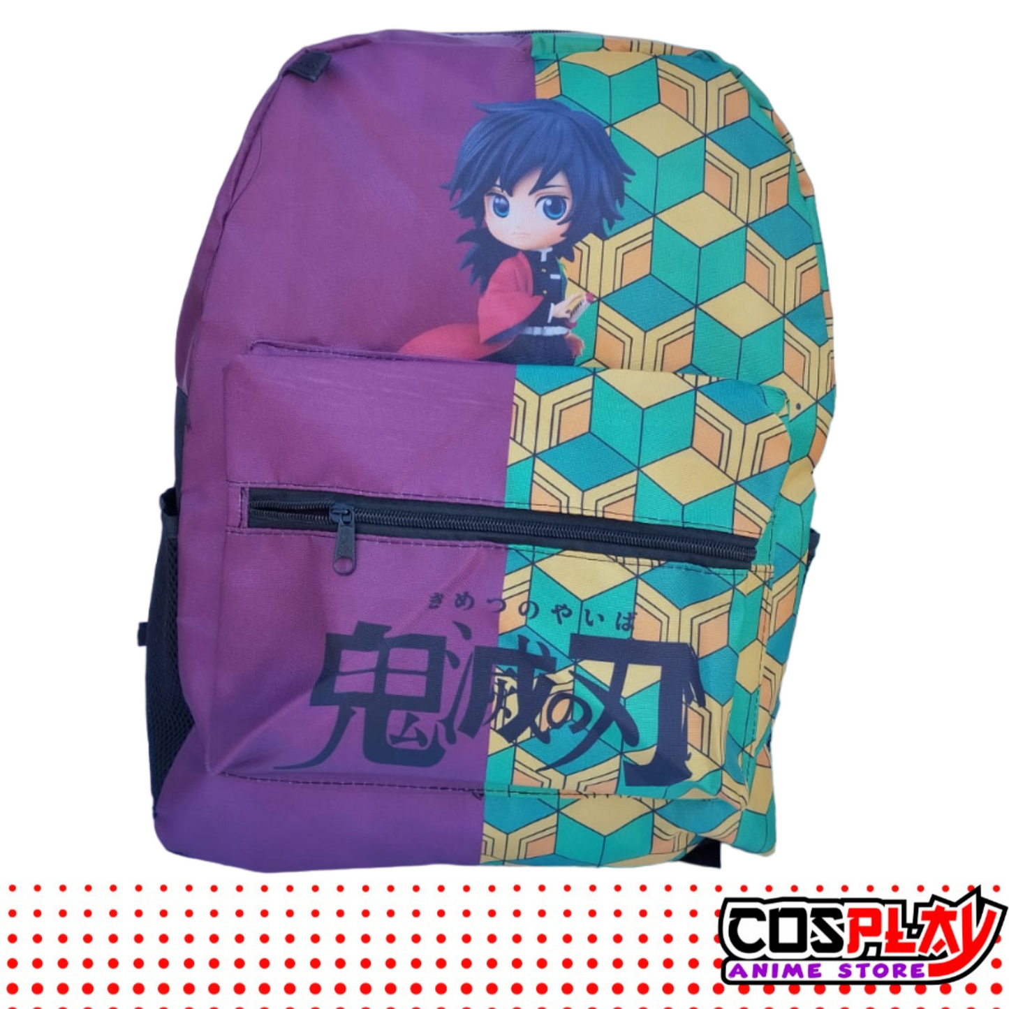 Mochila Liceal - Giyu Tomioka - Demon Slayer