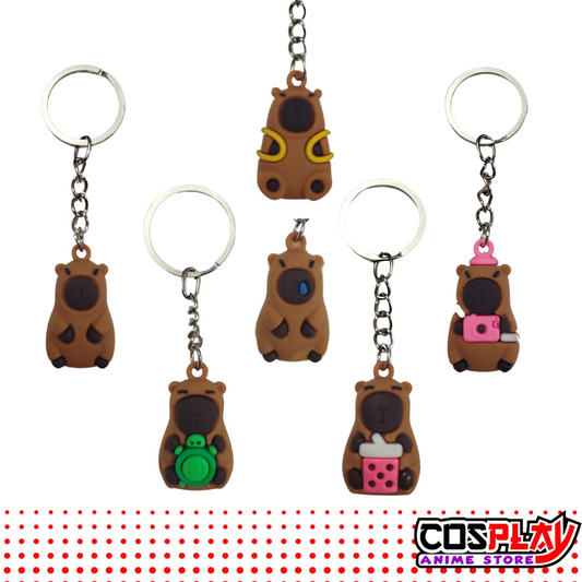 Pack 6 Llaveros Capibara Carpincho Tierno