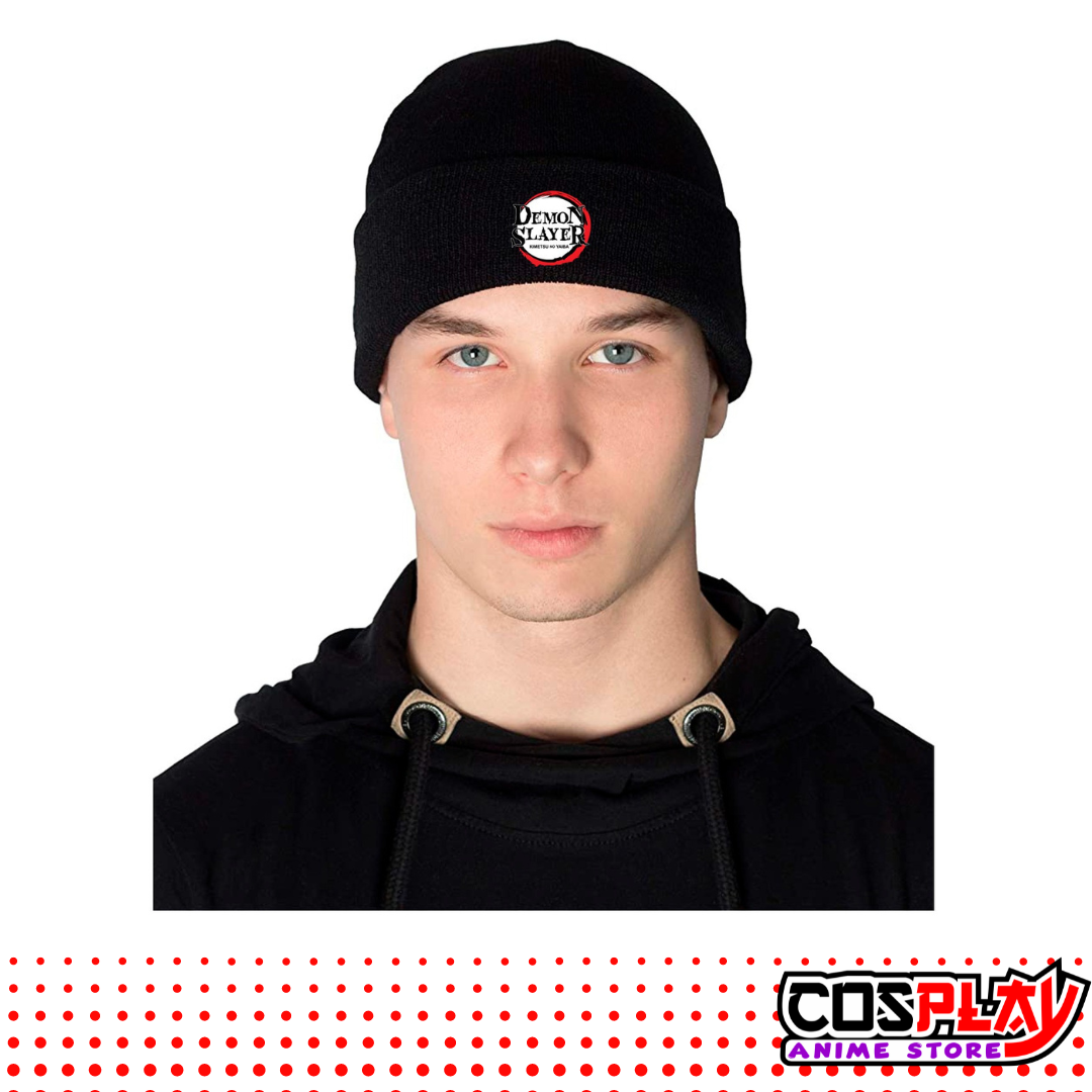 Gorro Tejido Impresión DTF Demon Slayer Logo