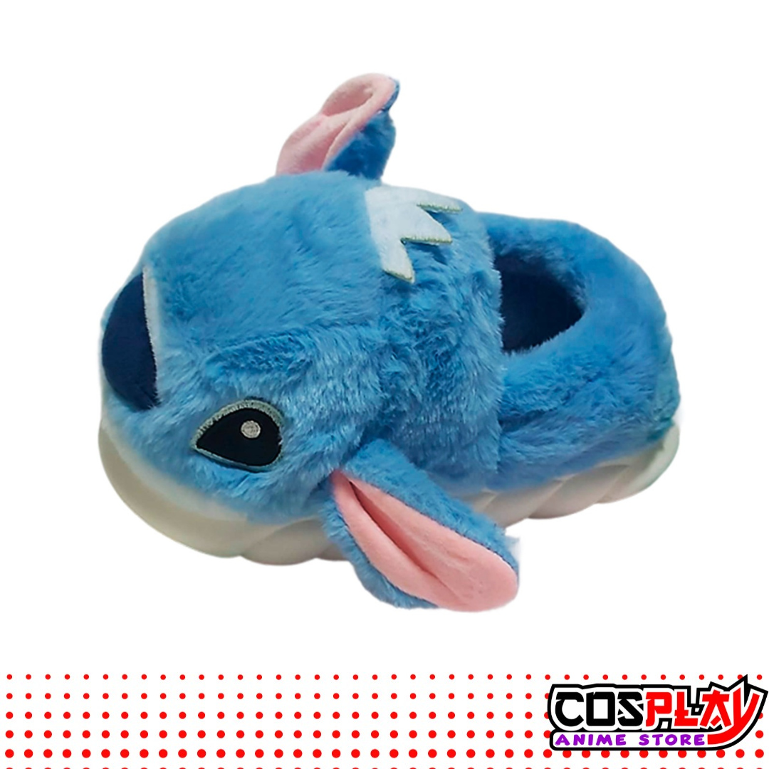 Pantufla Cerrada Tipo Botita Stitch Suaves Y Peluditas