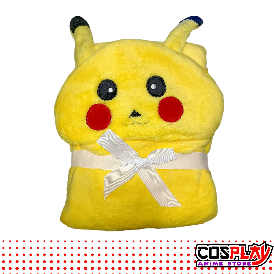 Bata Manta Infantil De Pikachu Con Capucha