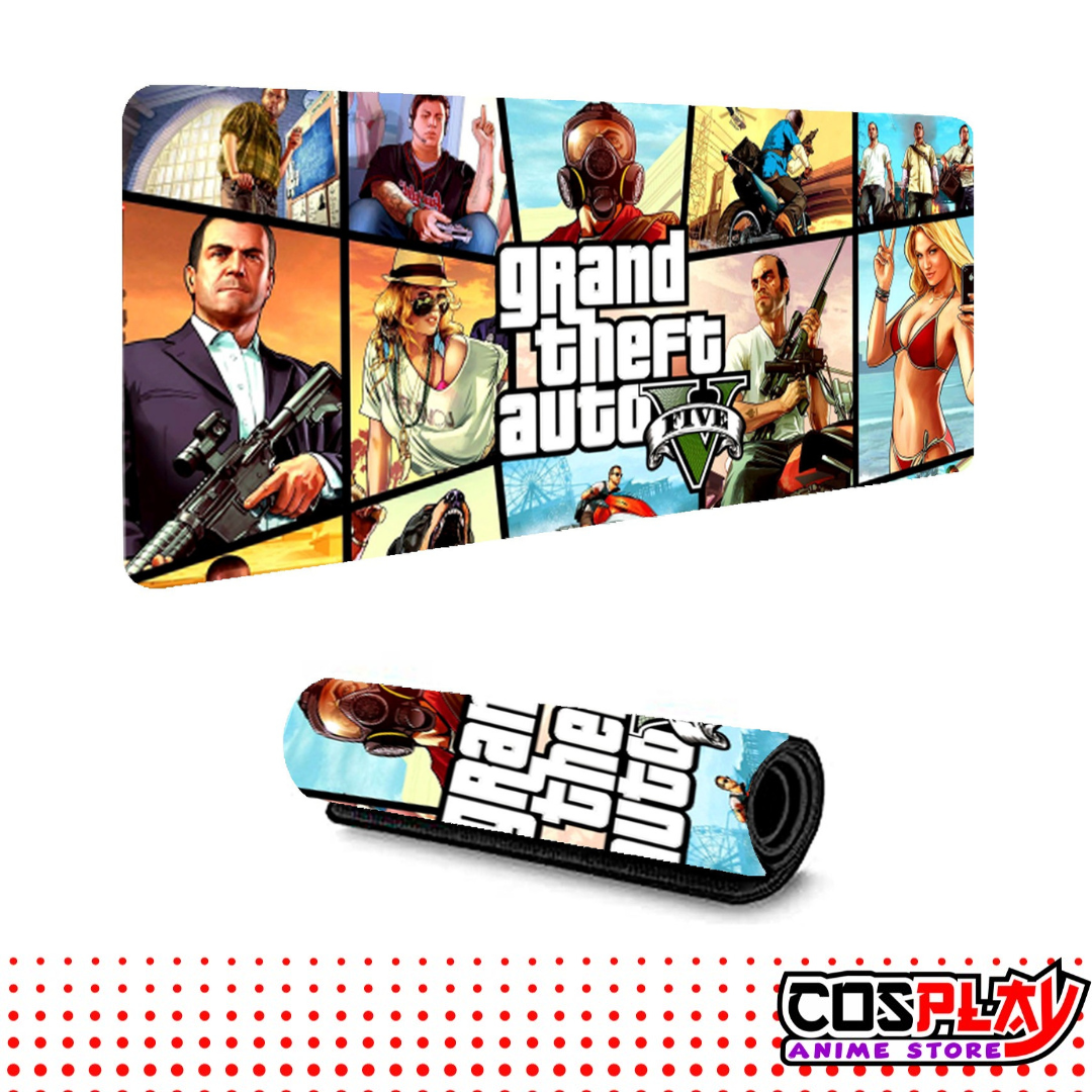 Mouse Pad Alfombrilla Gamer Xl Antideslizante GTA 5