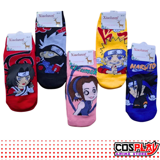 Pack 5 Pares De Soquetes De Naruto Varios Personajes