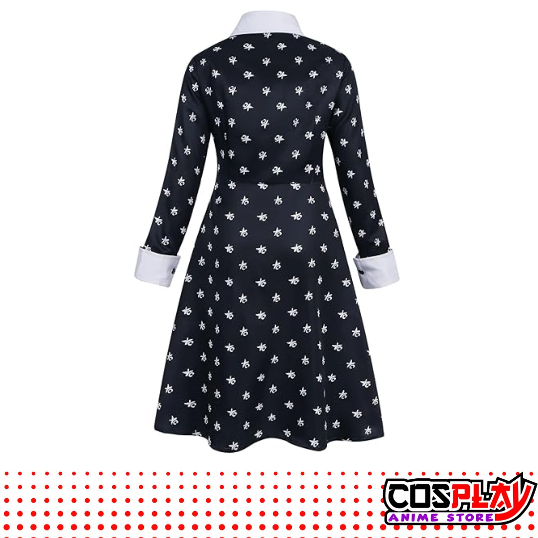 Disfraz Vestido de Merlina Addams Halloween