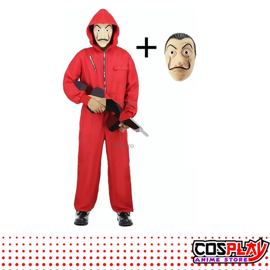 Disfraz La Casa De Papel + Mascara Dali Adultos Halloween