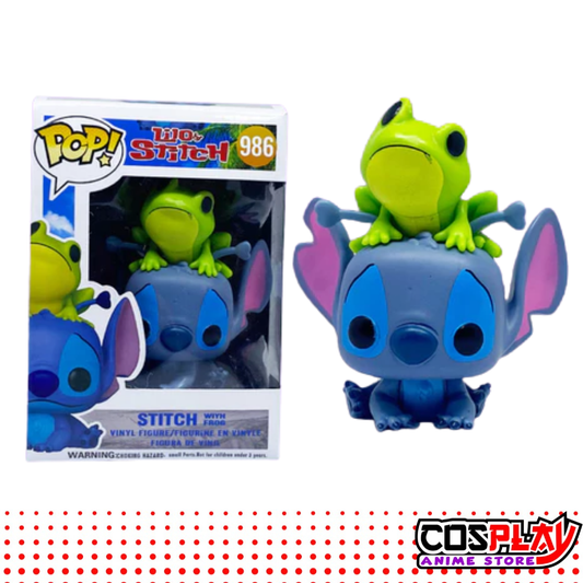 Funko Stitch Con Rana Figura Vinilo Pop Coleccionable