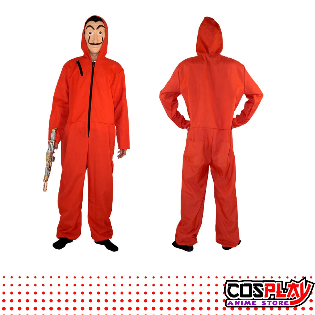 Disfraz La Casa De Papel + Mascara Dali Adultos Halloween