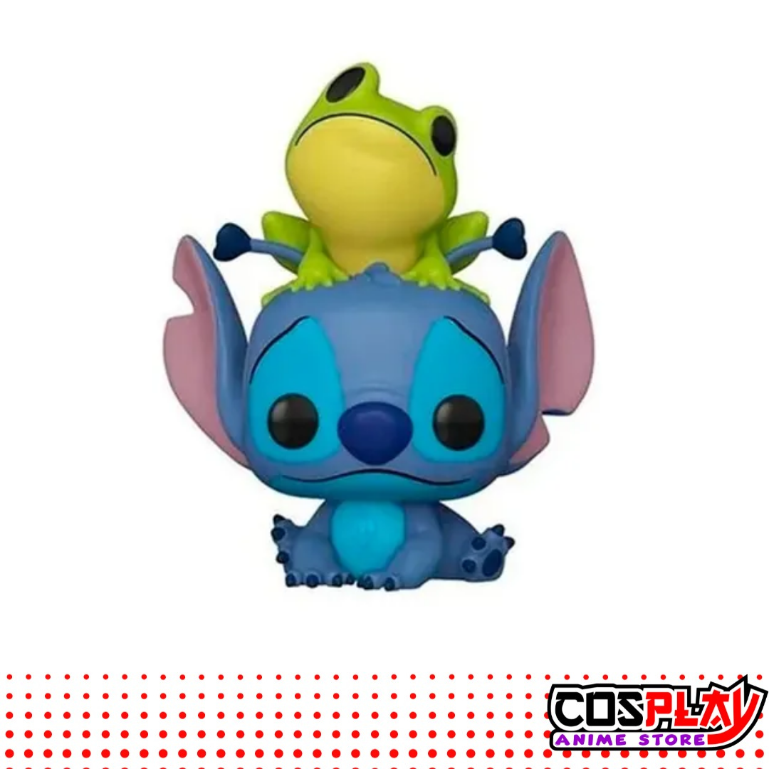 Funko Stitch Con Rana Figura Vinilo Pop Coleccionable