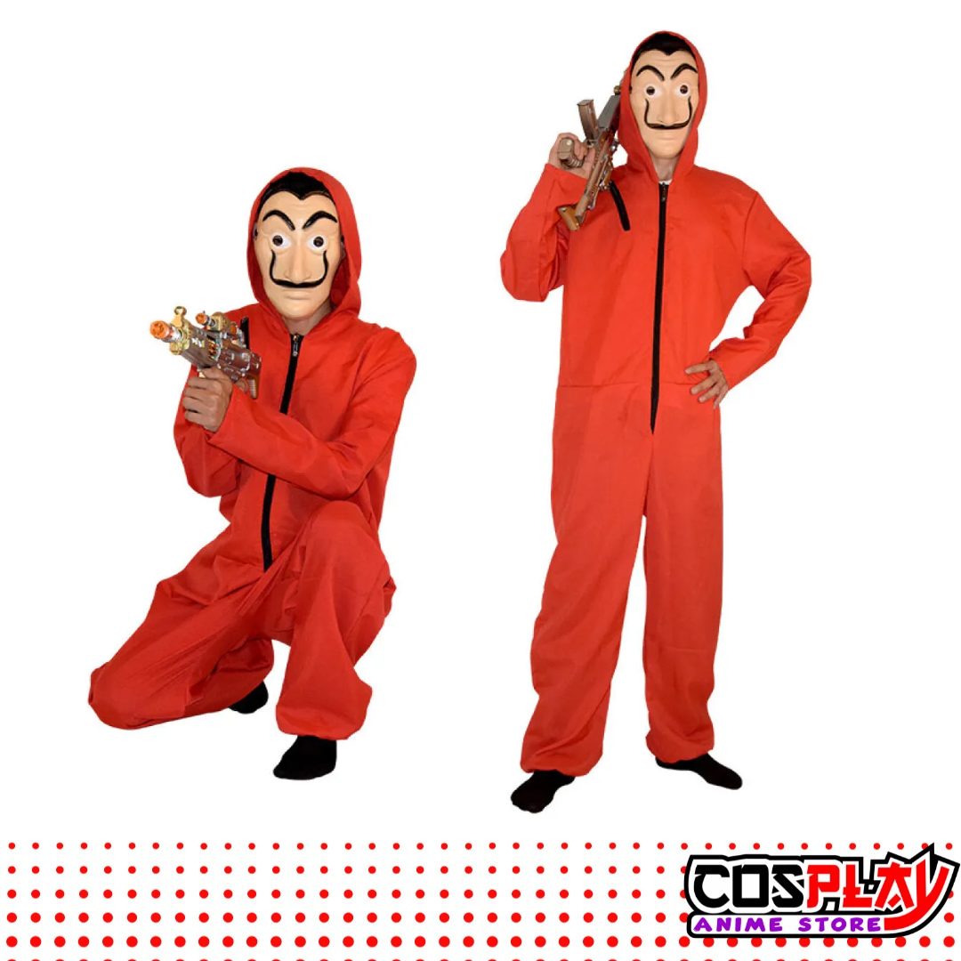 Disfraz La Casa De Papel + Mascara Dali Adultos Halloween