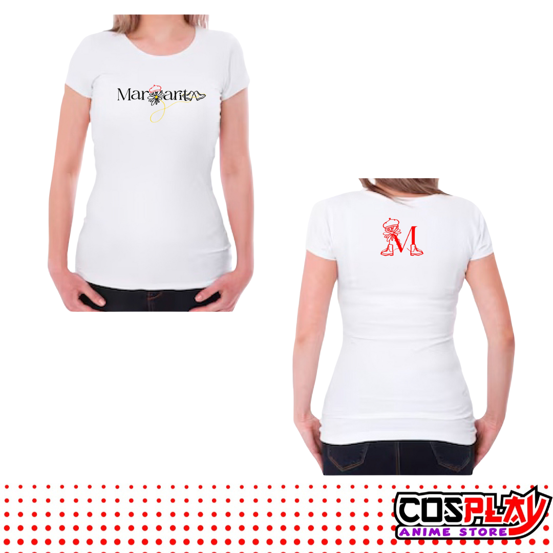 Camisetas Margarita Serie Cris Morena 100% Algodón