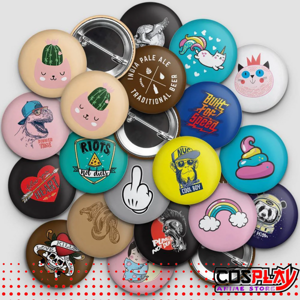 100 Pins Personalizados Cumpleaños Eventos Souvenirs – Cosplay.uy
