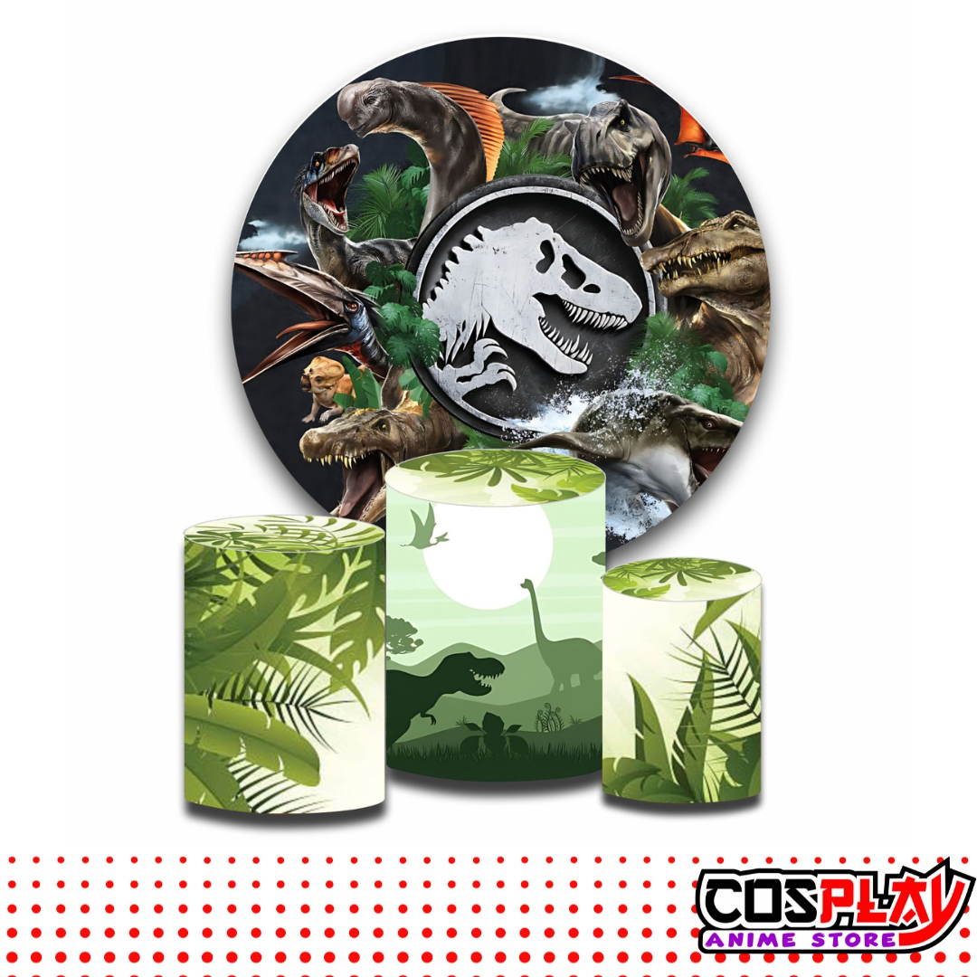 Fundas Para Cilindros Y Aro Sublimado Jurassic Park