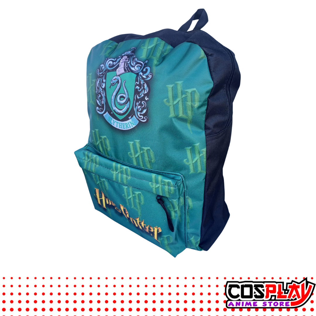 Kit Mochila Y Cartuchera Slytherin - Harry Potter Lona Premium