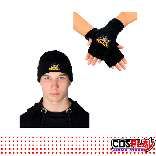 Kit de Invierno Gorro + Guantes My Hero Academia Personajes