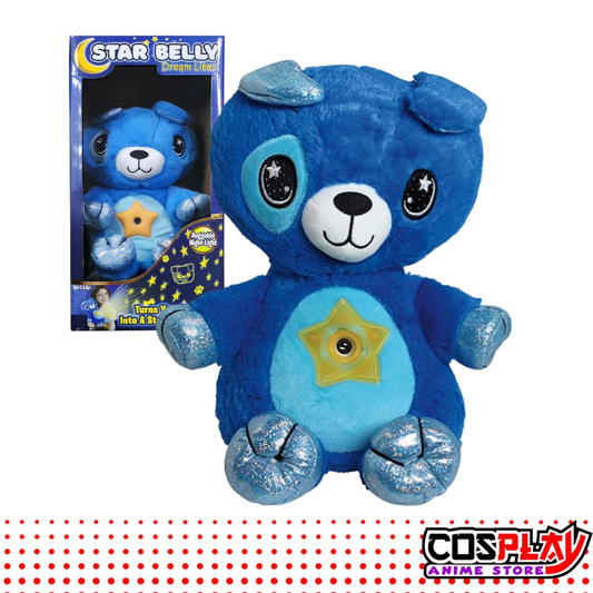 Peluche Mágico Star Belly Proyector C/ Luz Y Sonido Nocturno