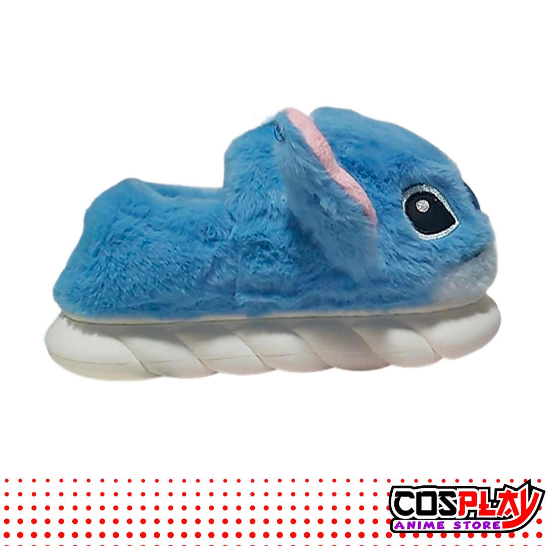 Pantufla Cerrada Tipo Botita Stitch Suaves Y Peluditas