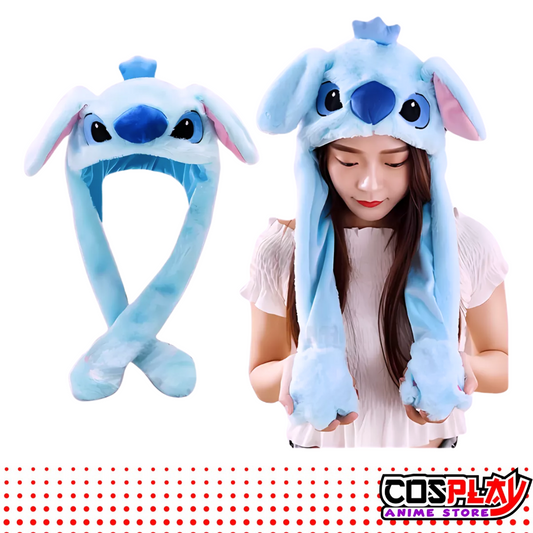 Gorro Stitch Con Orejas Moviles Y Luces Led