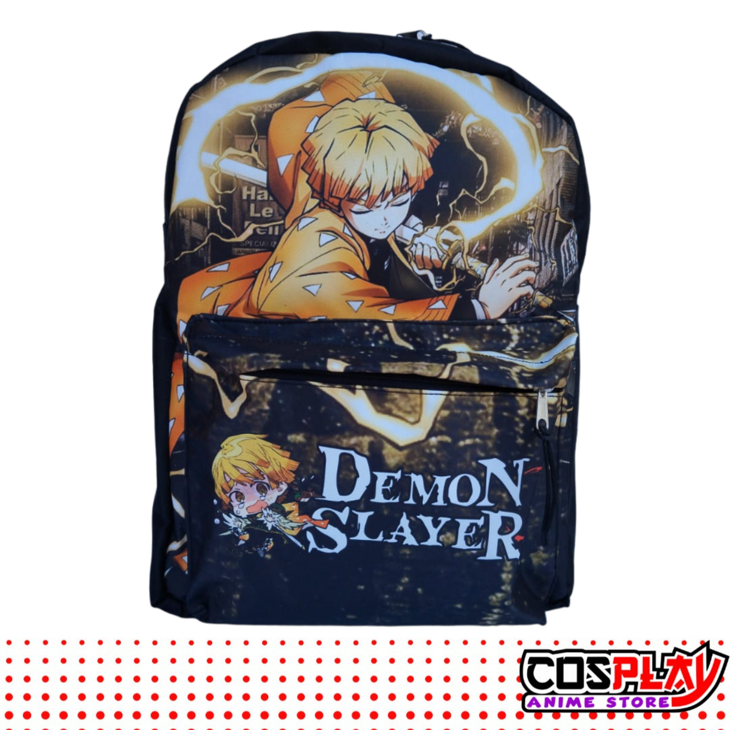 Mochila Liceal - Zenitsu Agatsuma - Demon Slayer