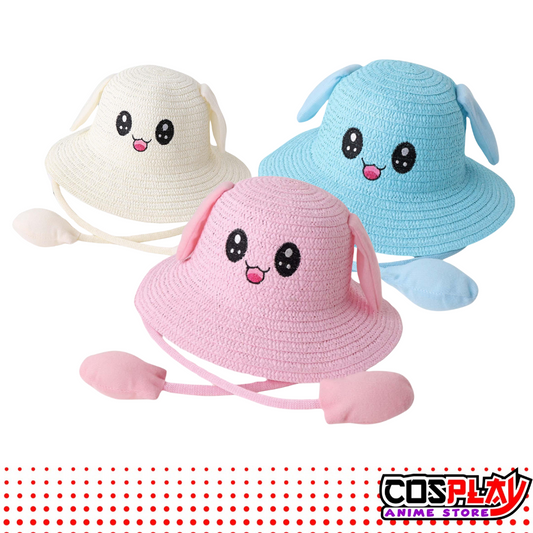 Gorro de Verano Conejo con Orejas Moviles