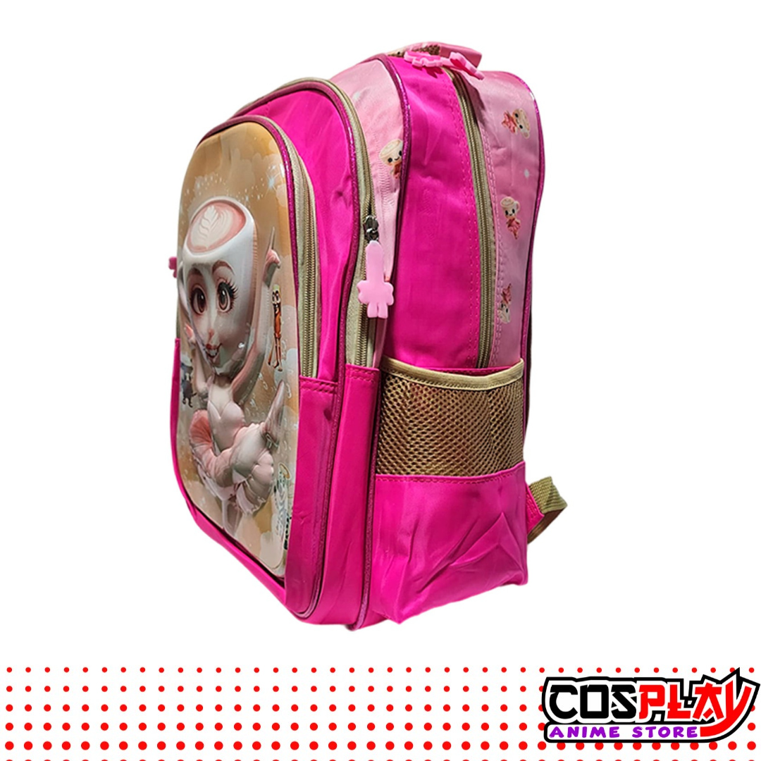 Mochila 3d Ballerina Capuccina Brainrot Italiano 3 Cierres