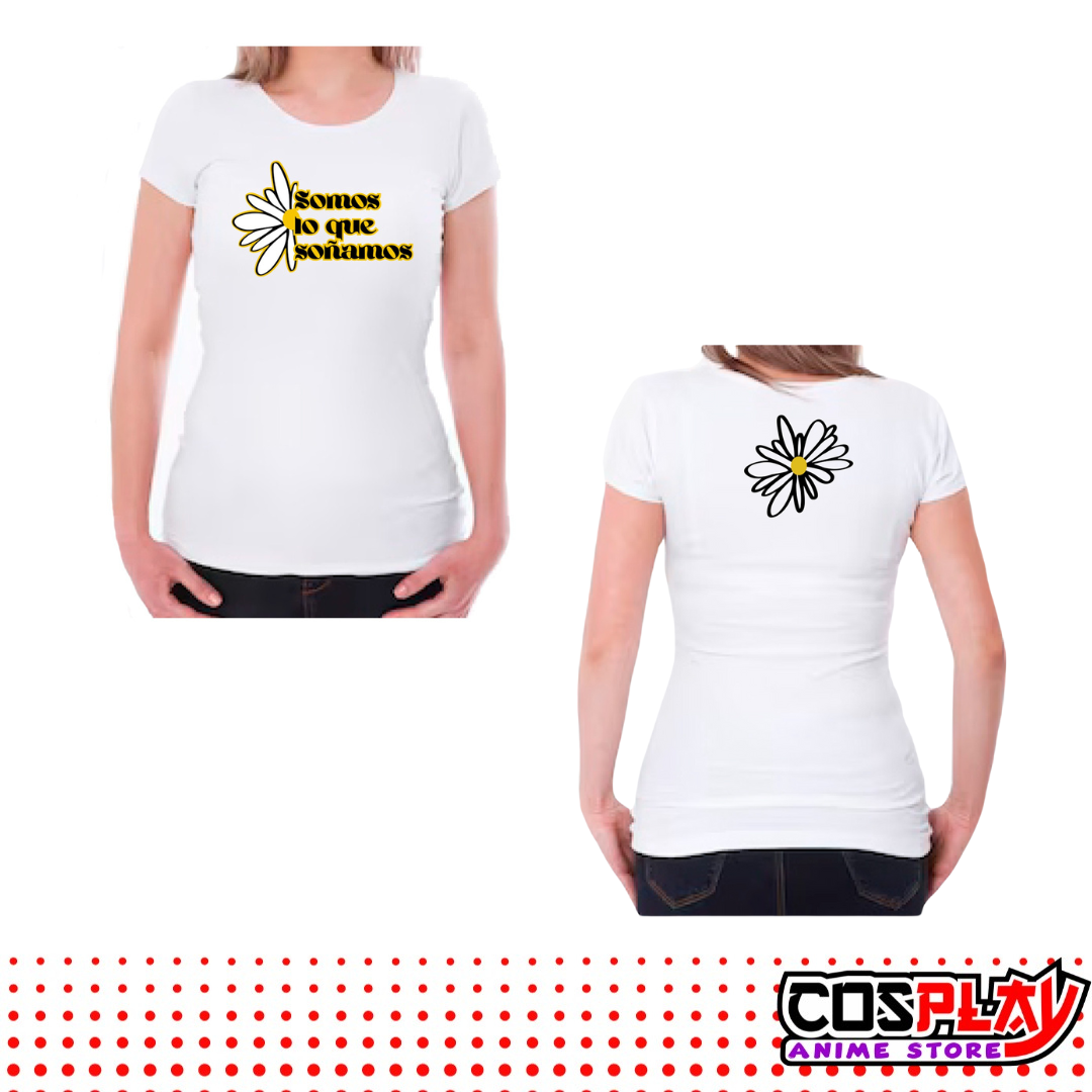 Camisetas Margarita Serie Cris Morena 100% Algodón