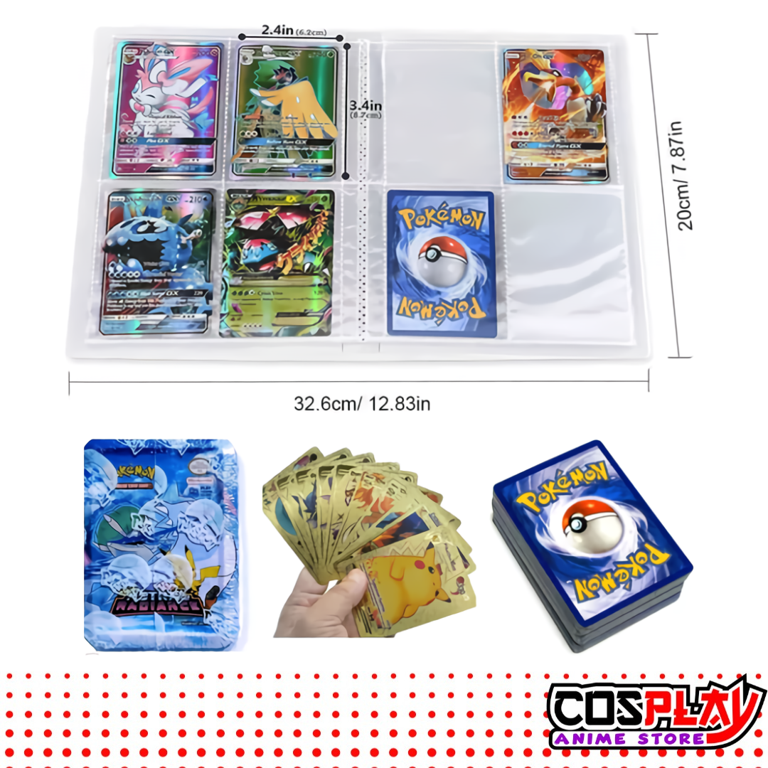 Pack Pokemón Álbum Chico + Caja Metalica 55 Cartas + 3 Mazos