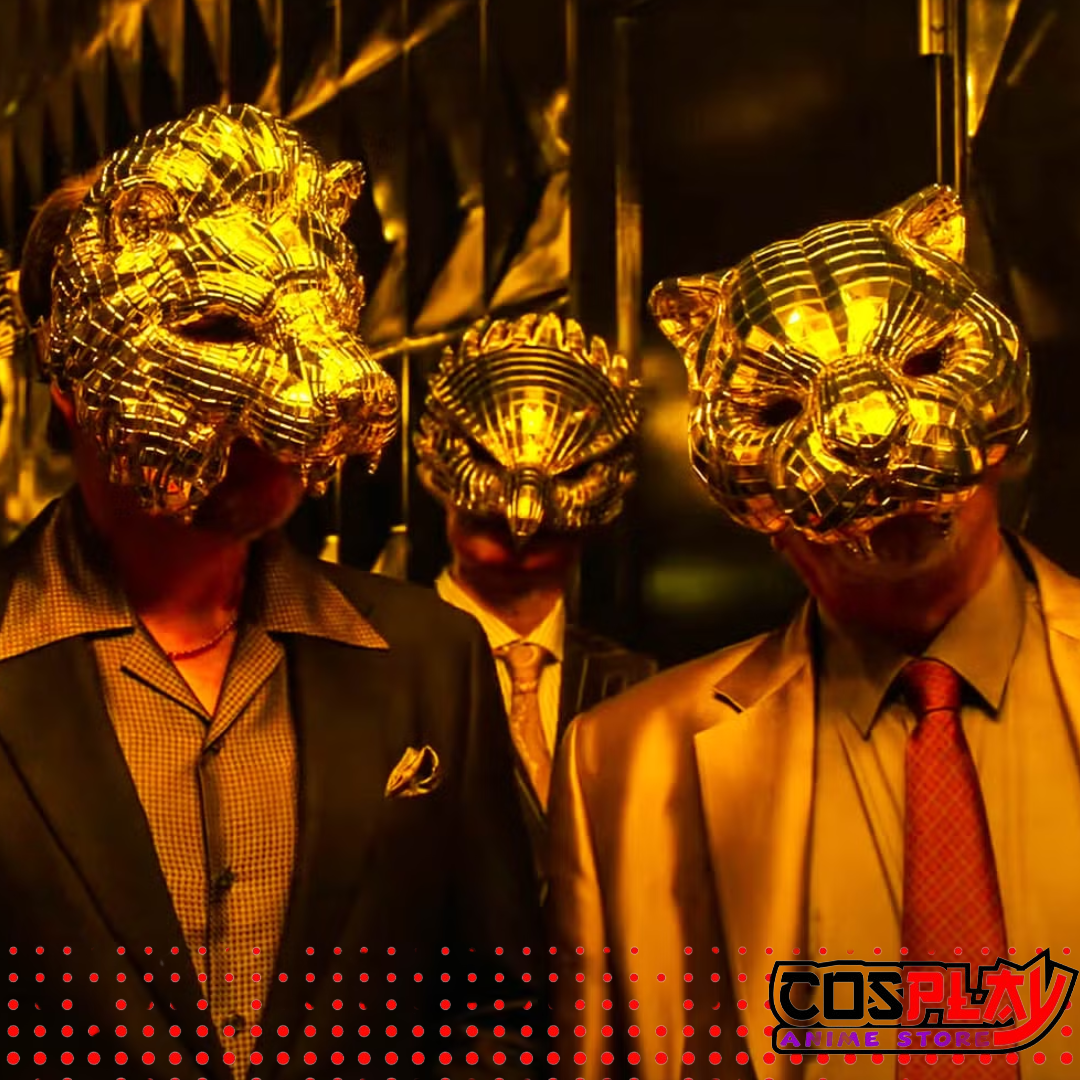 Mascara Vip Buho Dorado Juego Del Calamar Halloween