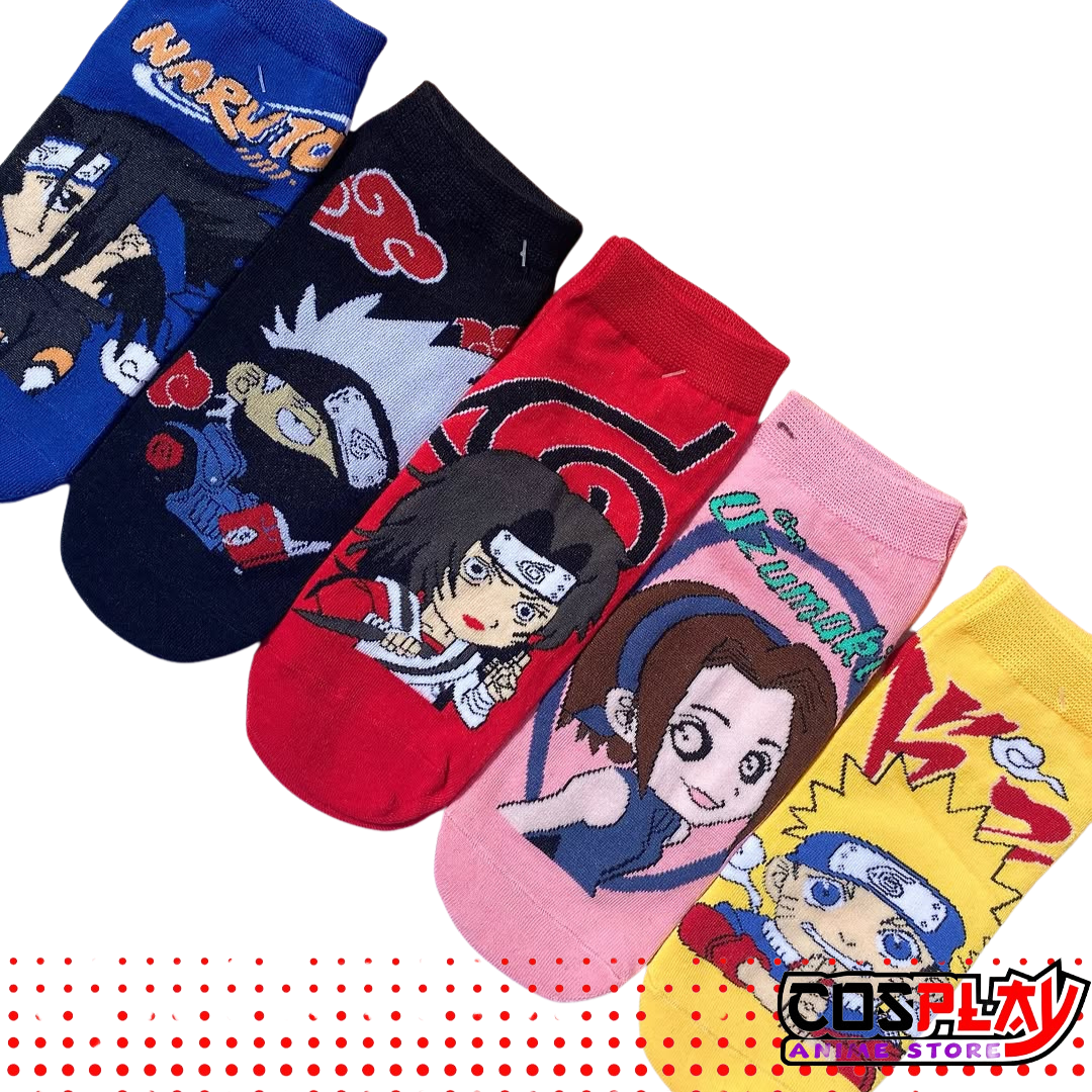 Pack 5 Pares De Soquetes De Naruto Varios Personajes