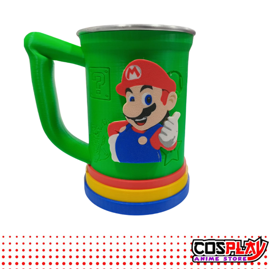 Jarra Chop Vaso Super Mario Bros 650ml Premium 3D