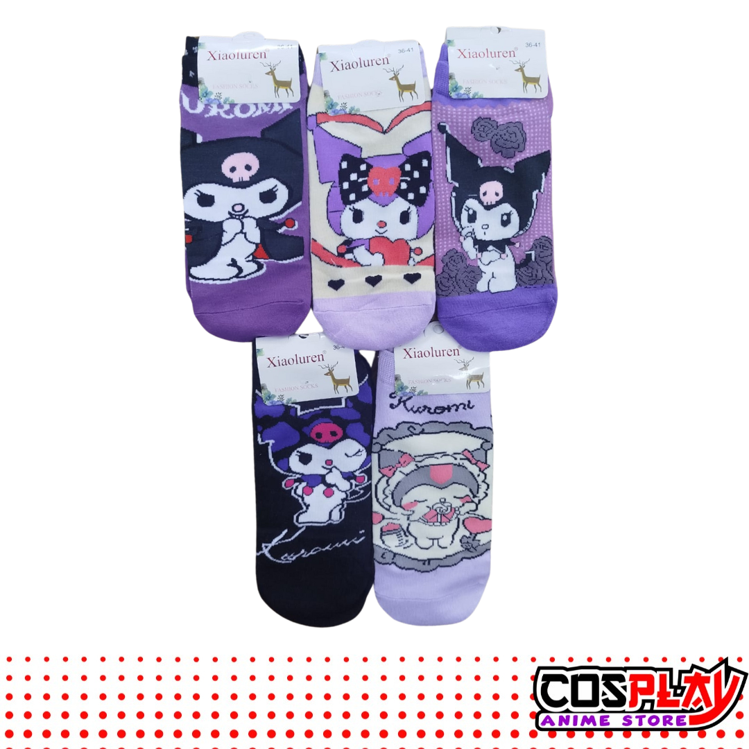 Soquete Pack X5 Pares Colección Kuromi Tierno