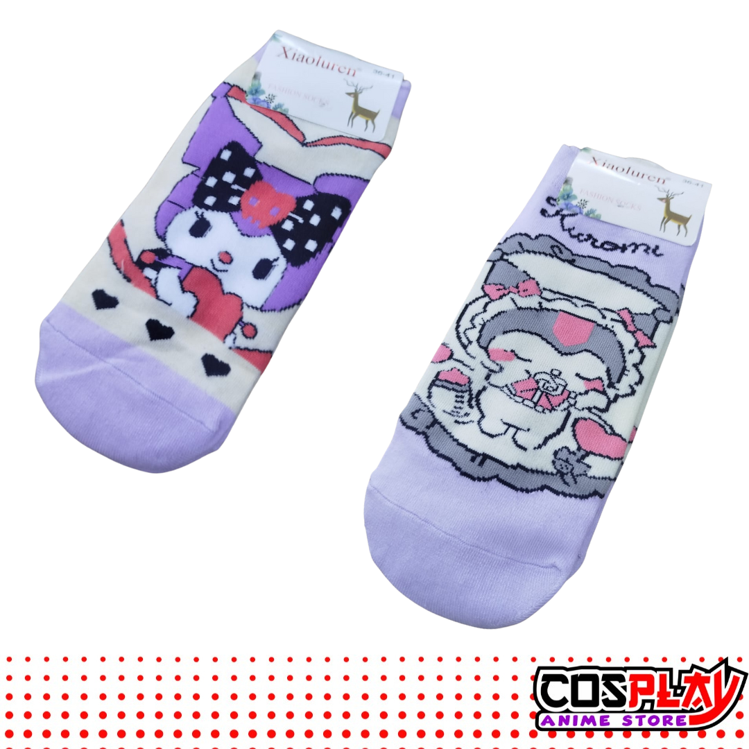 Soquete Pack X5 Pares Colección Kuromi Tierno