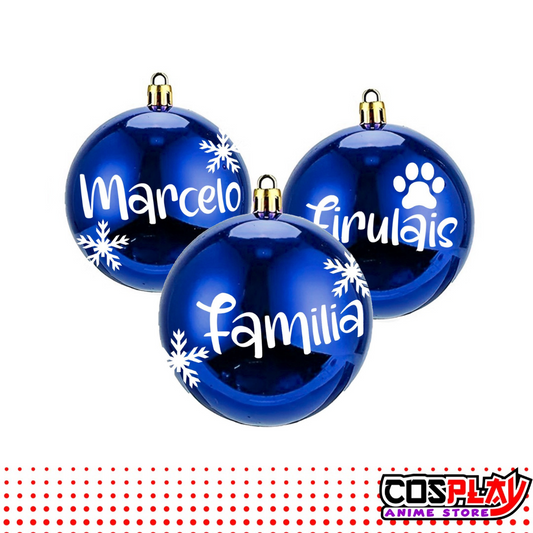 Pack de 3 Chirimbolos Azules Personalizados Navidad