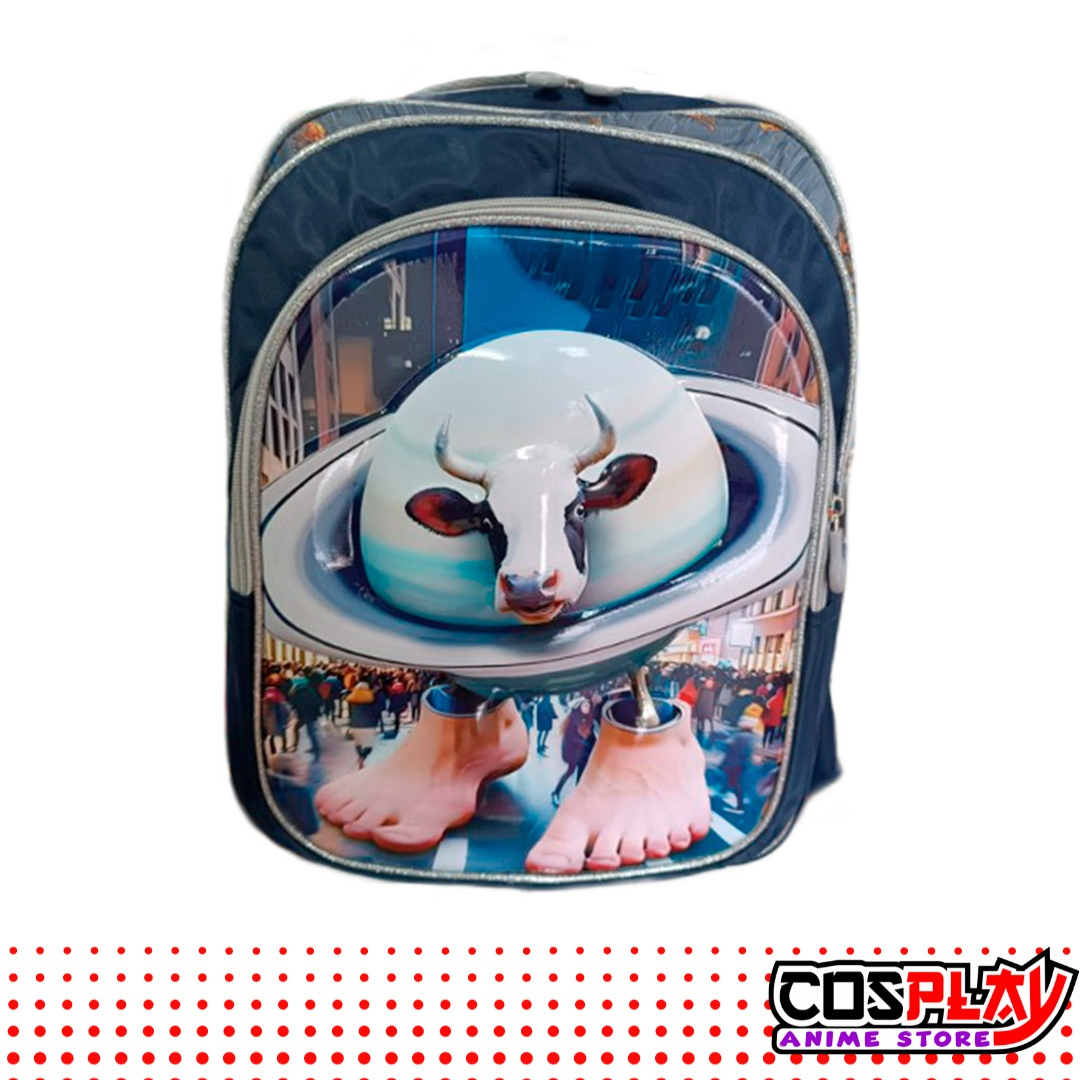 Mochila 3D Brainrot Italiano Tralalero Tung Tung Sahur 3 Cierres