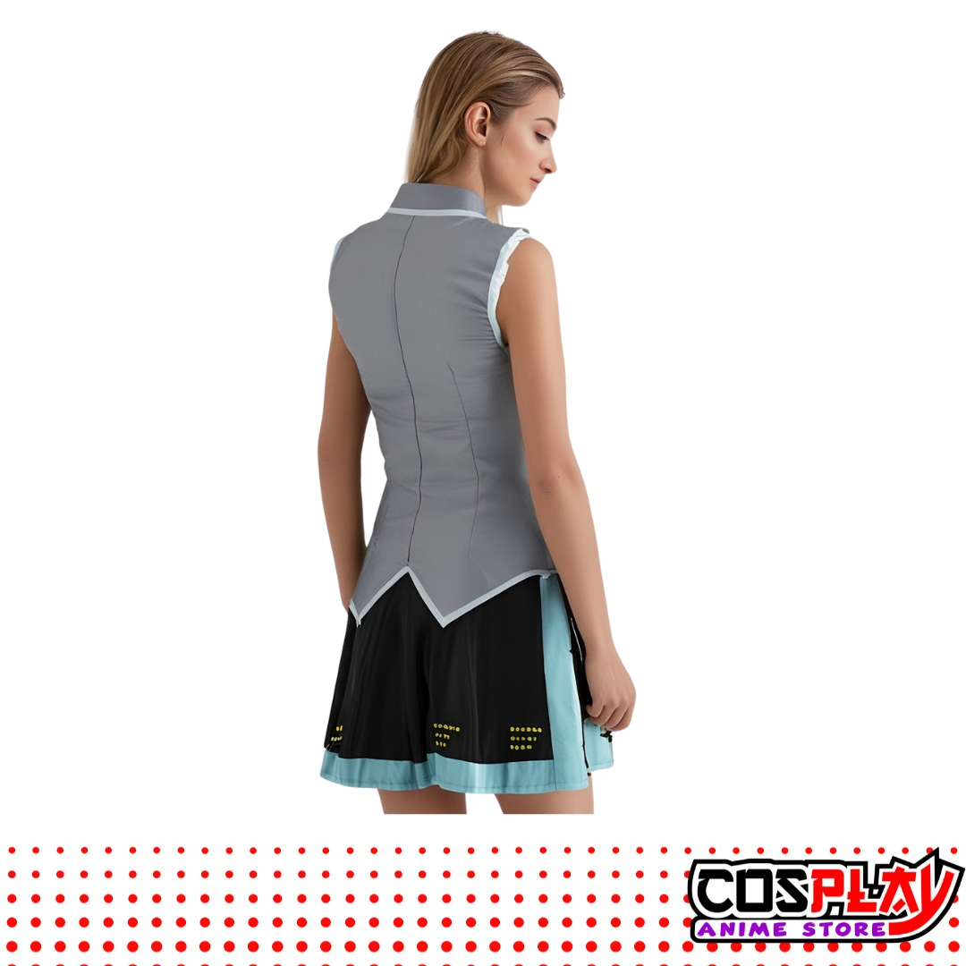 Cosplay Disfraz Hatsune Miku - Vocaloid Con Accesorios