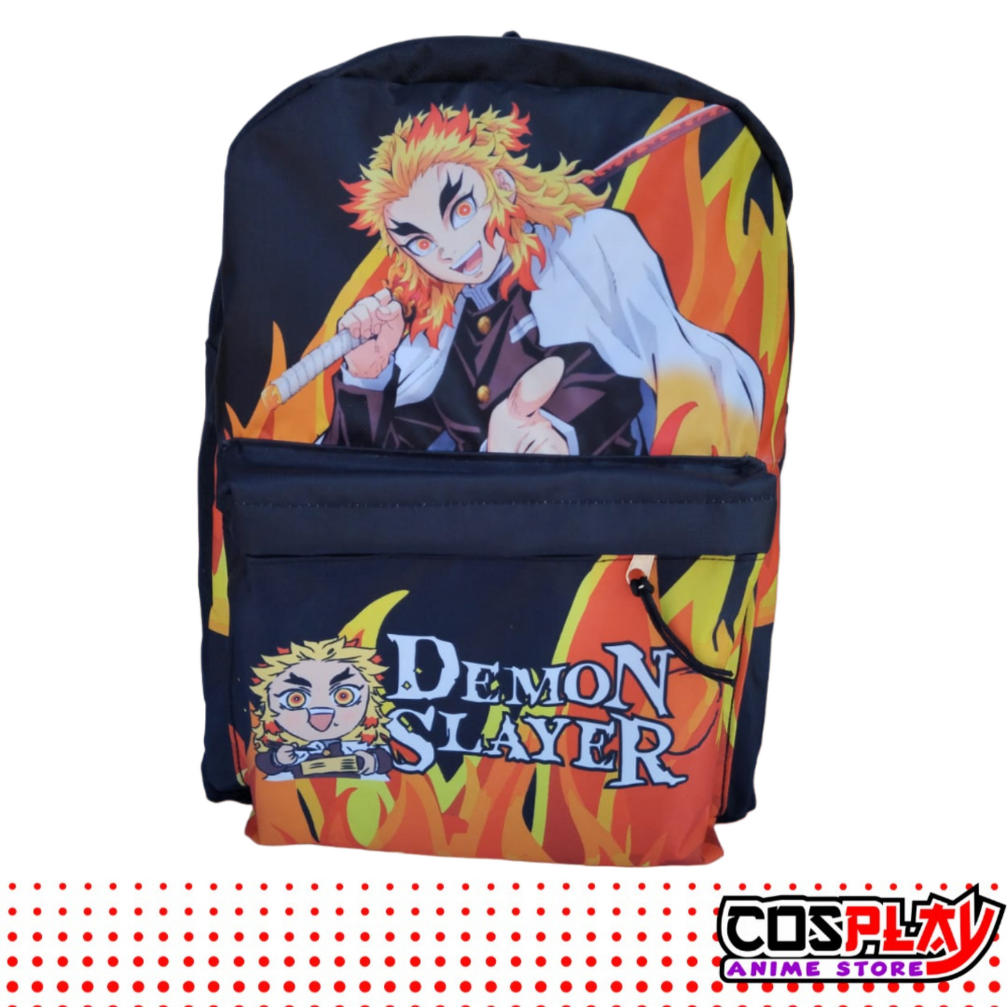 Mochila Liceal - Kyojuro Rengoku - Demon Slayer