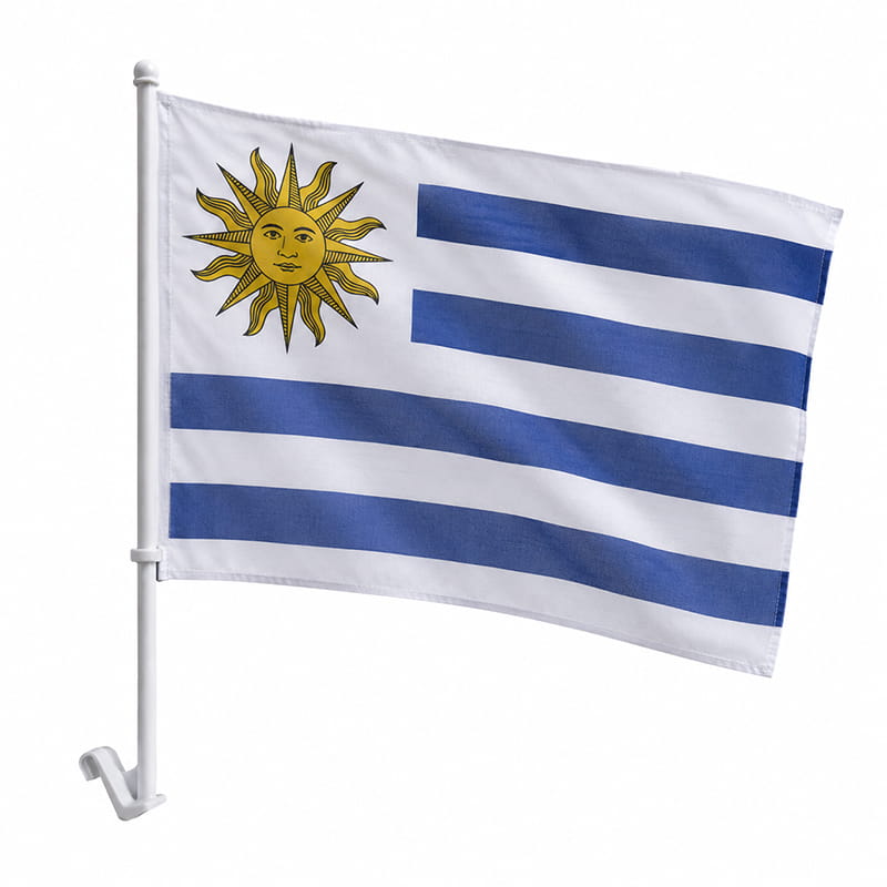 Bandera Uruguay auto para hinchar por la celeste Cosplay Uy