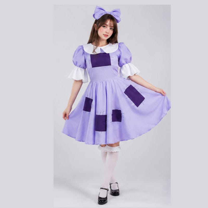 Disfraz Ragatha Cosplay Adulto con Moño de Diadema  frente Cosplay Uy