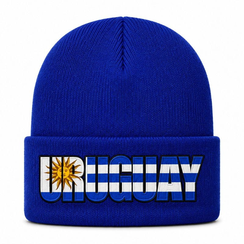 Gorro abrigo invernal Uruguay motivo bandera