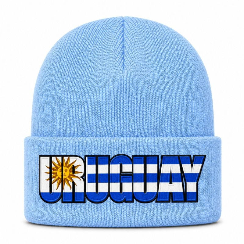 Gorro abrigo invernal Uruguay motivo bandera
