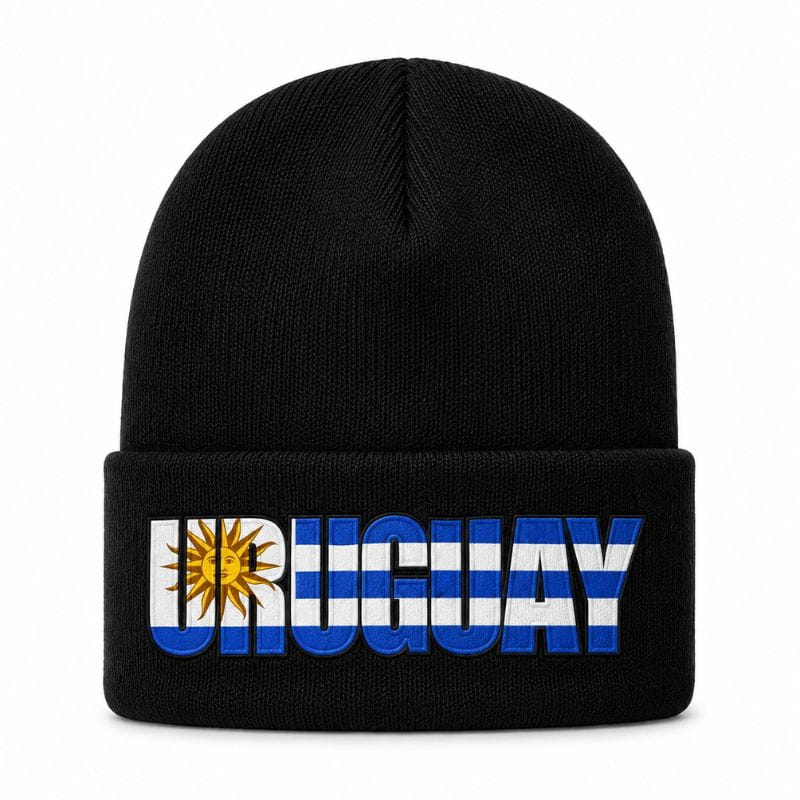 Gorro abrigo invernal Uruguay motivo bandera