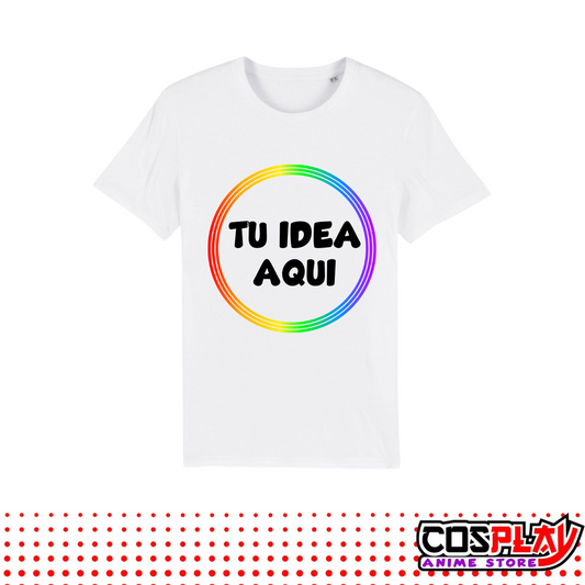 Camiseta Niño Blanca 100% Algodón Personalizable