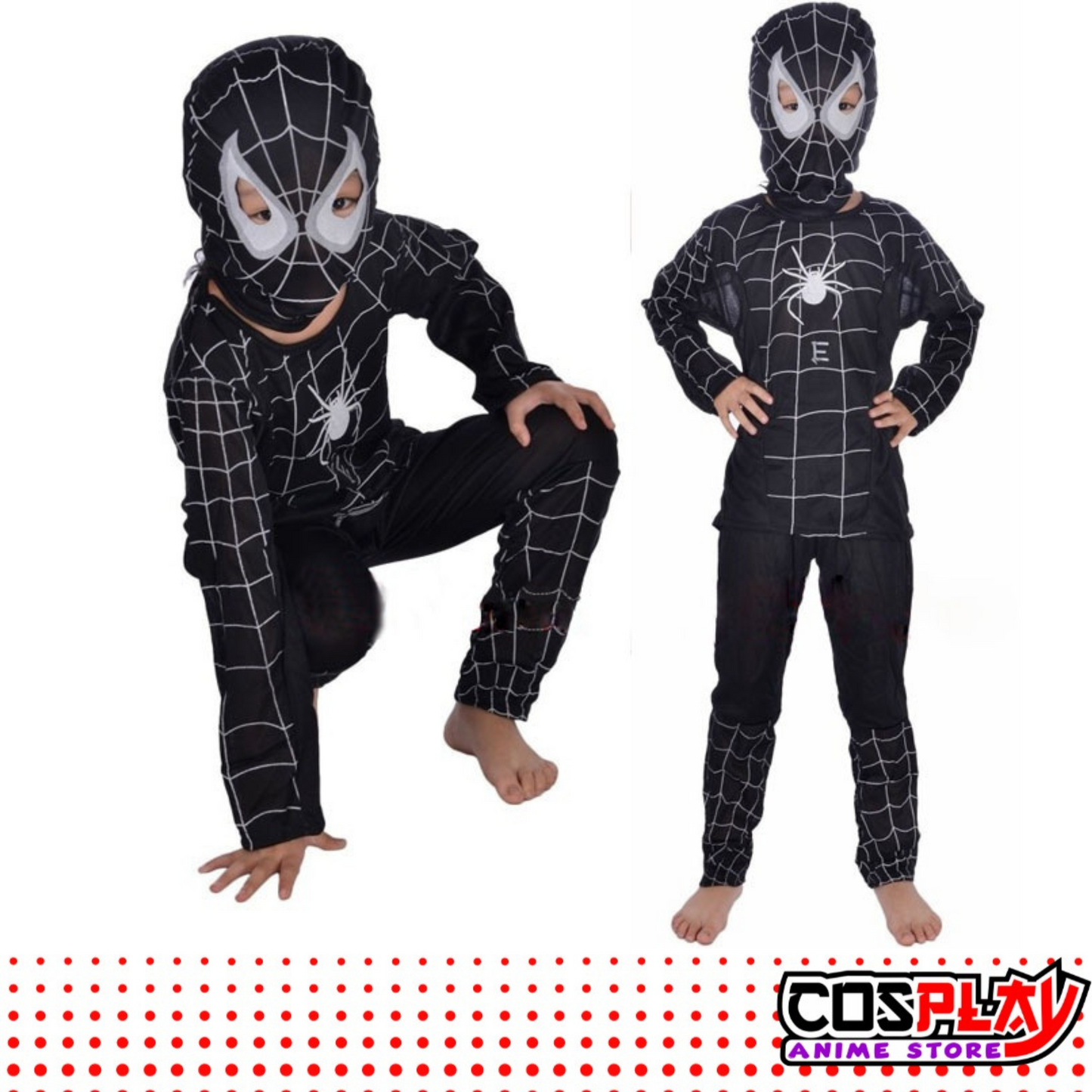Disfraz Hombre Araña Negro - Niños