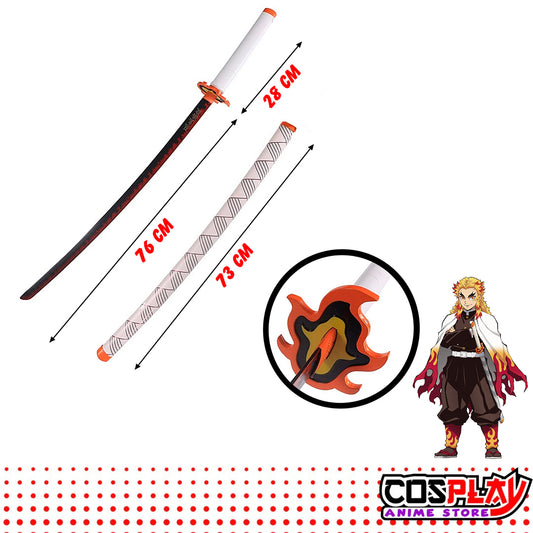 Katana Rengoku Kimetsu no Yaiba – Réplica en Acero Inoxidable