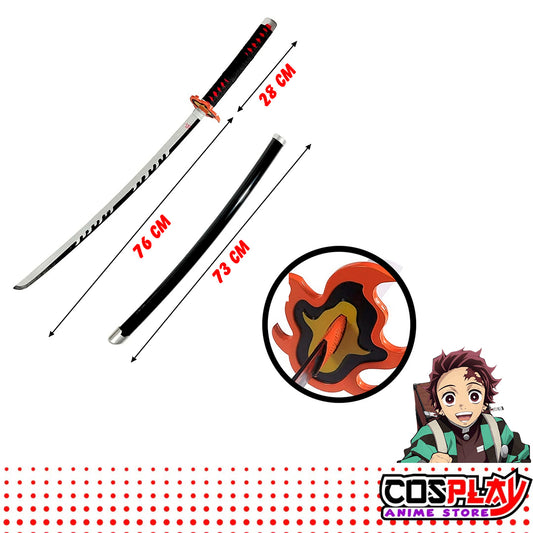 Katana Tanjiro2 Kimetsu no Yaiba_Replica en Acero Inoxidable