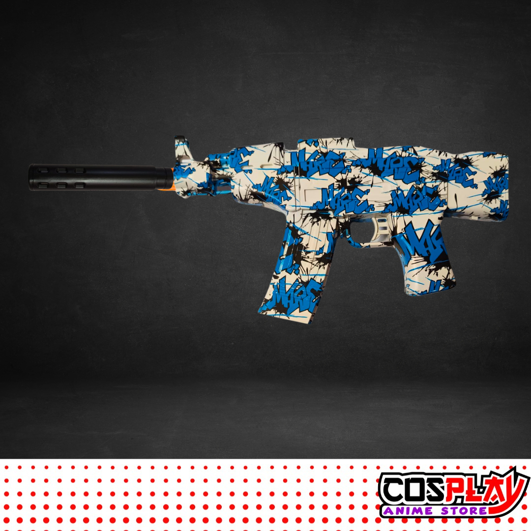 Metralleta Muy Potente AK 47 Lanza Orbis De Hidrogel + Lentes CosplayUy