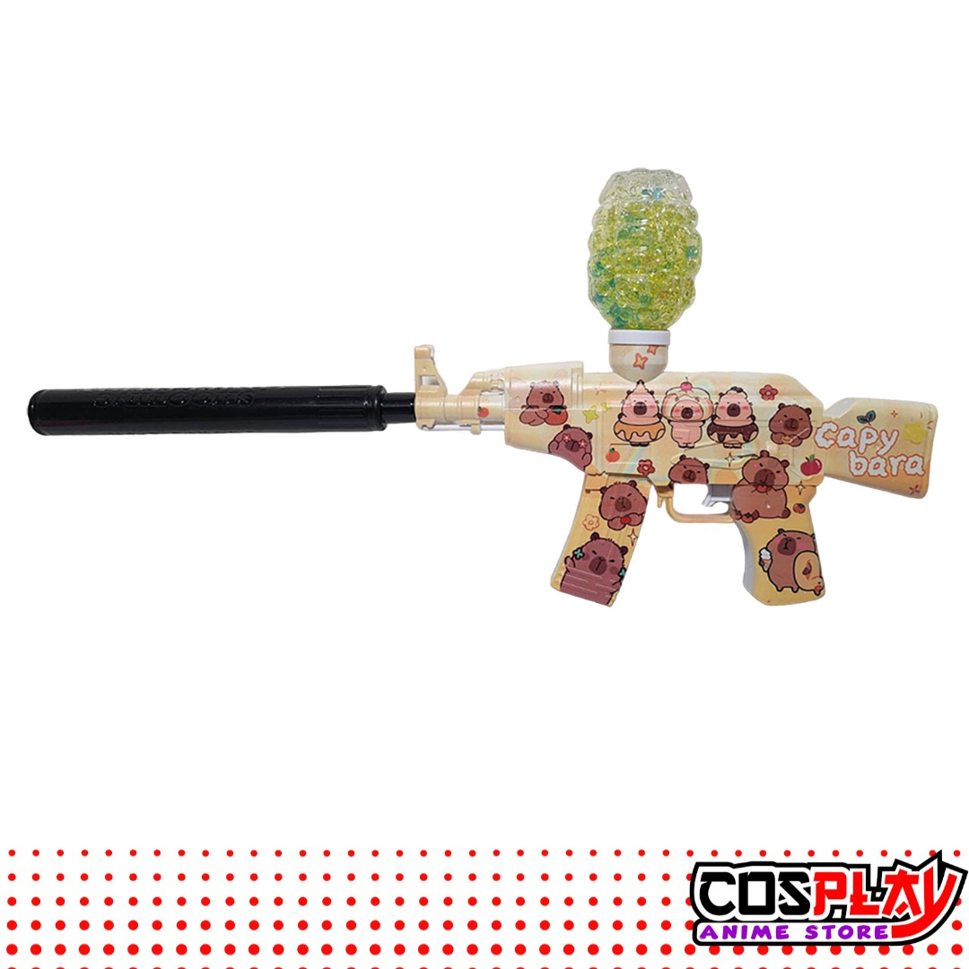 Metralleta Pistola Hidrogel Capybara Con Silenciador Cosplay
