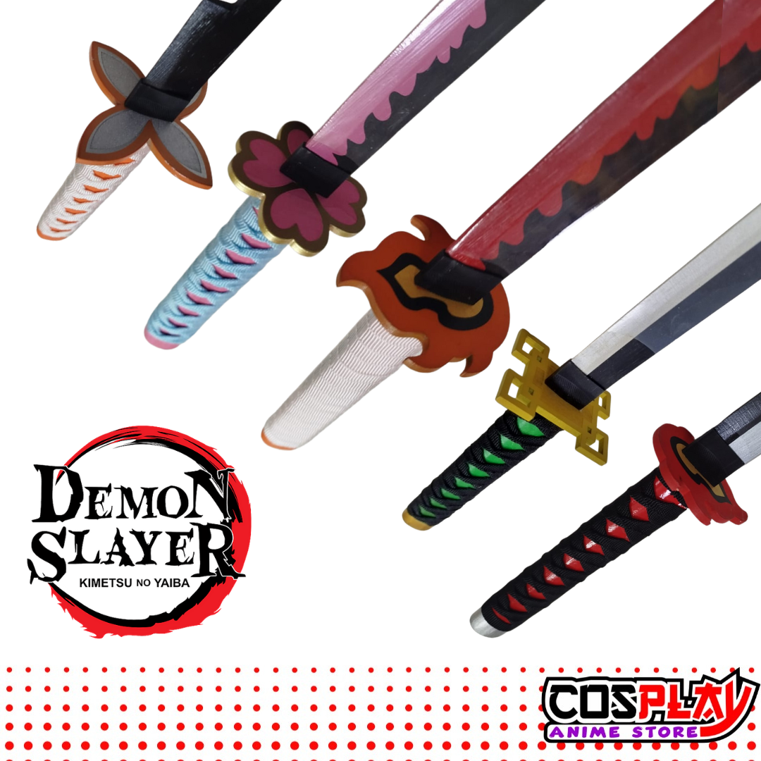 Pack 5 Katanas Demon Slayer - Kimetsu No Yaiba Bambú Promo
